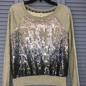 PINK Glittery Sweatshirt